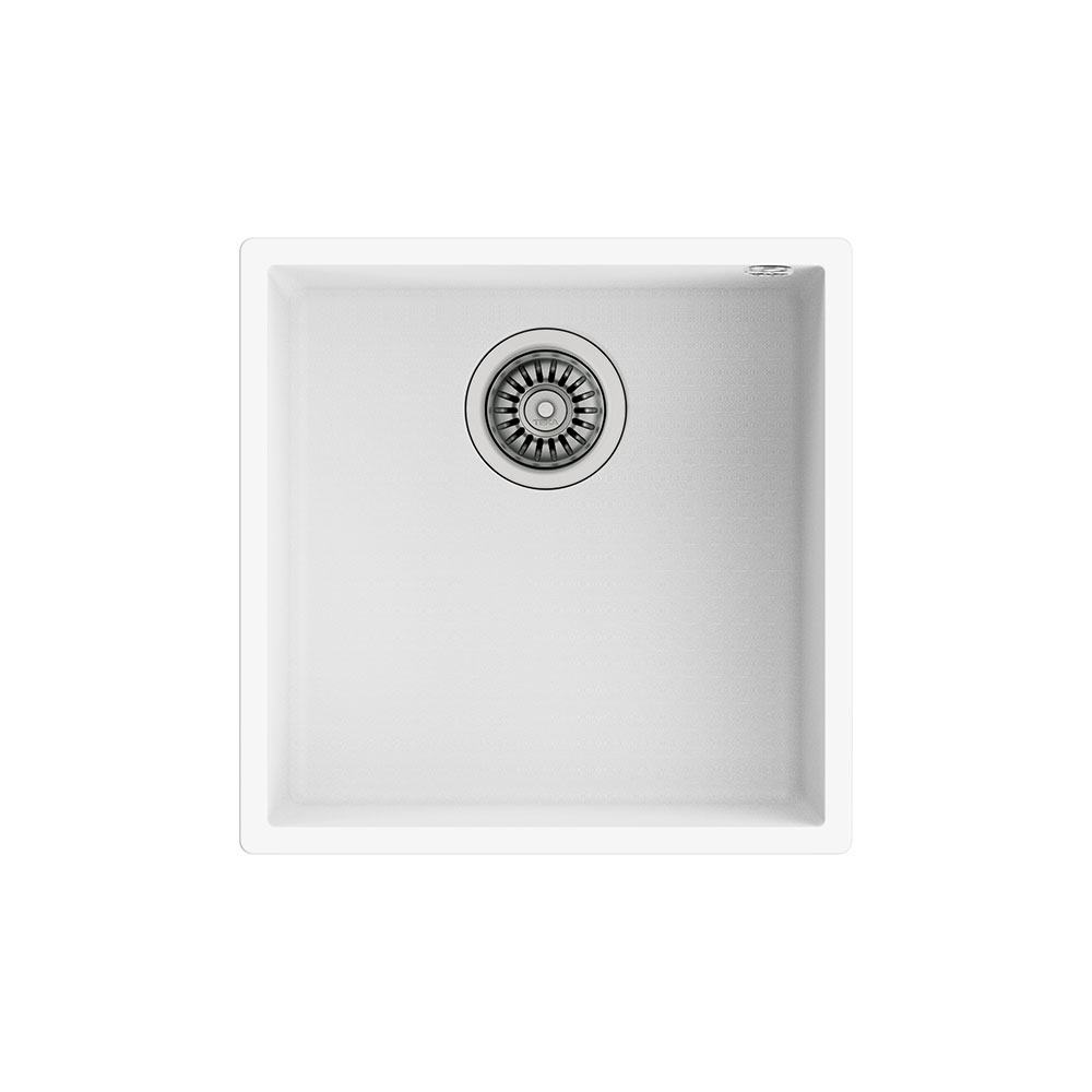 Teka Maestro Square 40.40 TG Arctic Beyaz 440x440mm Tek Hazneli Tegranite+ Evye