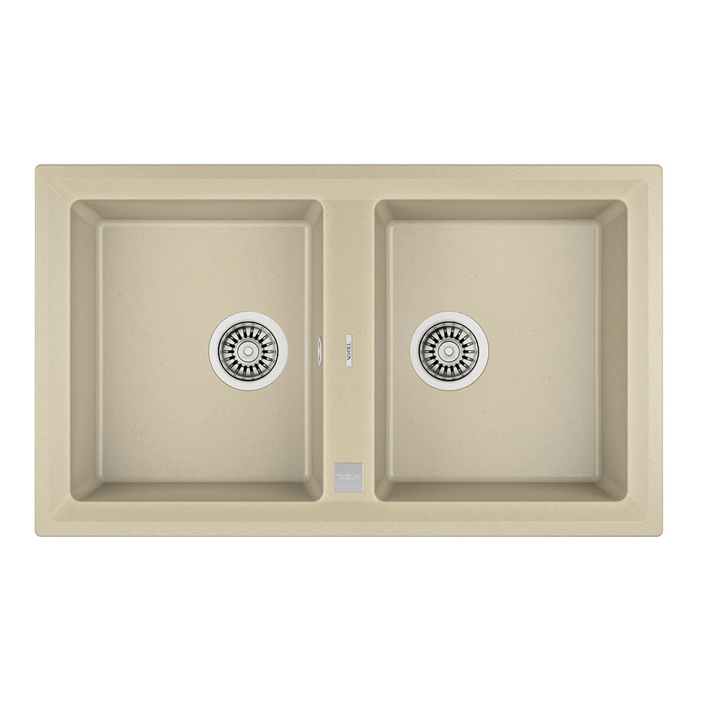 Teka Maestro Stone 90 B-TG Topas Bej 860x510mm Çift Hazneli Tegranite Evye
