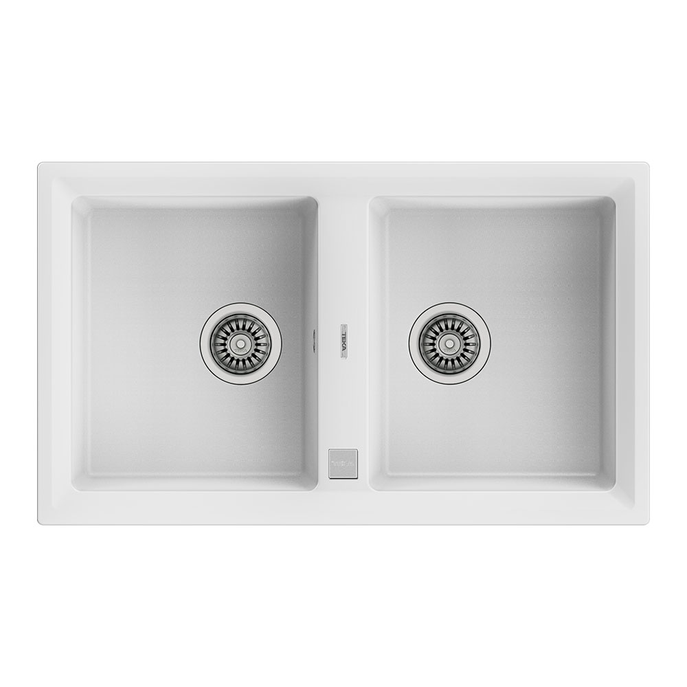 Teka Maestro Stone 90 B-TG Beyaz 860x510mm Çift Hazneli Tegranite Evye