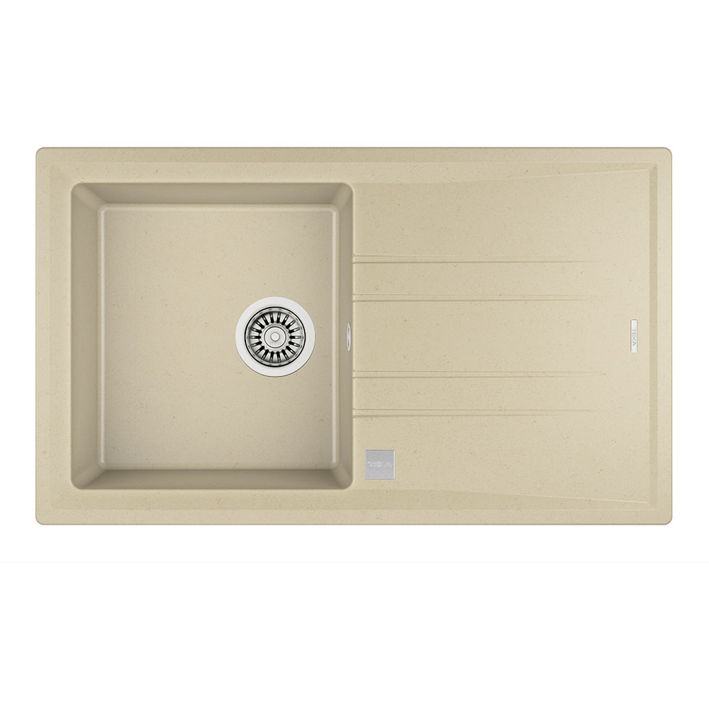 Teka Maestro Stone 50 B-TG Topas Bej 860x510mm Tek Hazneli Tek Damlalıklı Tegranite Eviye