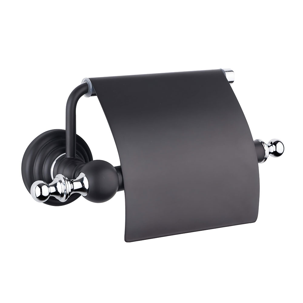 Ametist Kapaklı Kağıtlık Siyah Krom