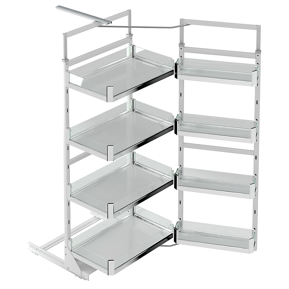 Starax S1223-P-C Premium İkiz Kiler 5 Sepetli Krom 45cm