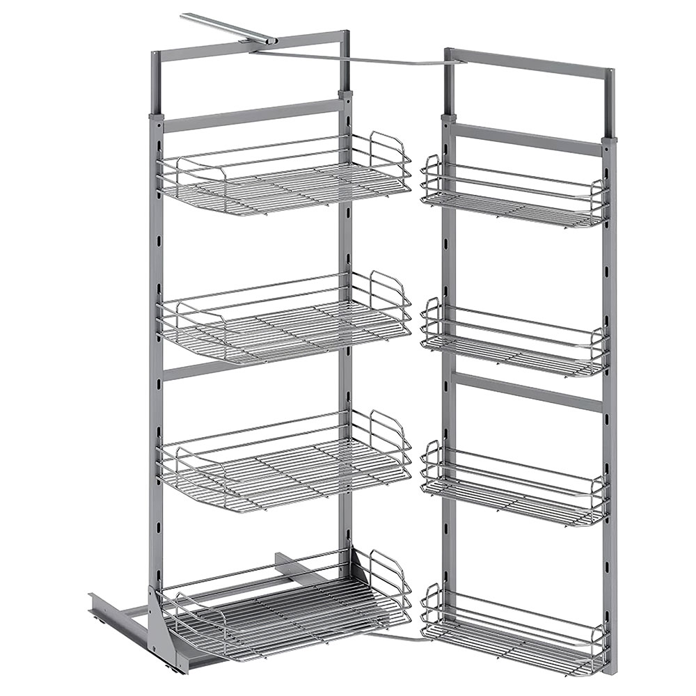 Starax S-1224-C İkiz Kiler 5 Sepetli Krom 60 cm.