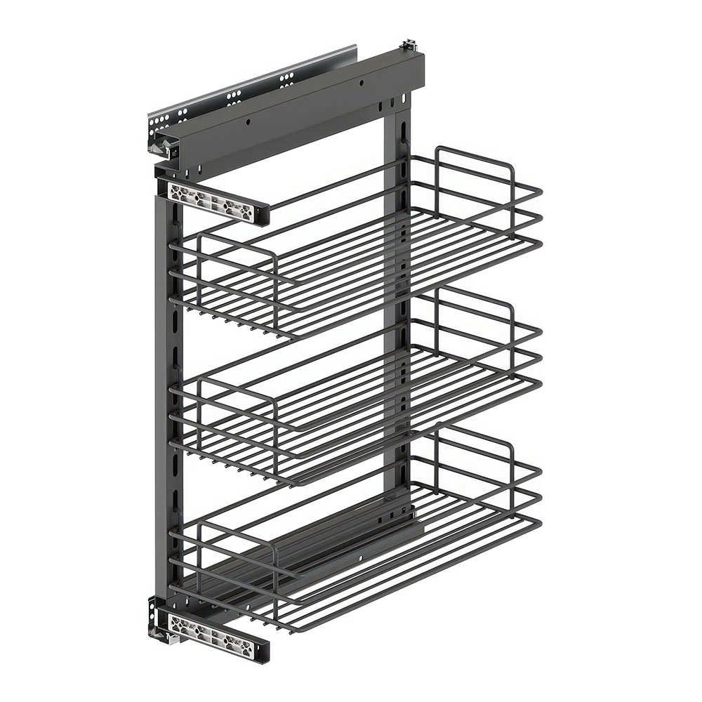 Starax S-2206-A Yandan Gizli Raylı Ünite Antrasit 90° Sağ 30 cm.