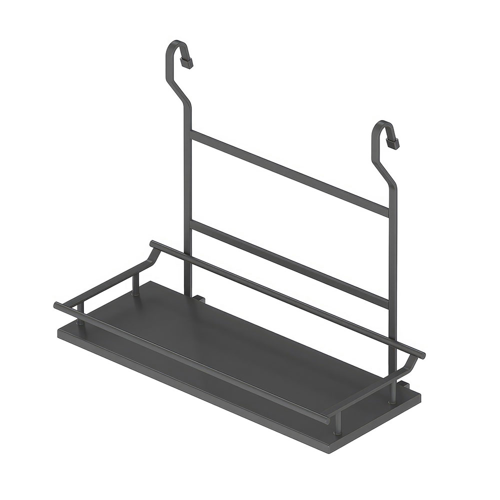 Starax S-4124-A Ahşap Tek Büyük Raflı Baharatlık Antrasit