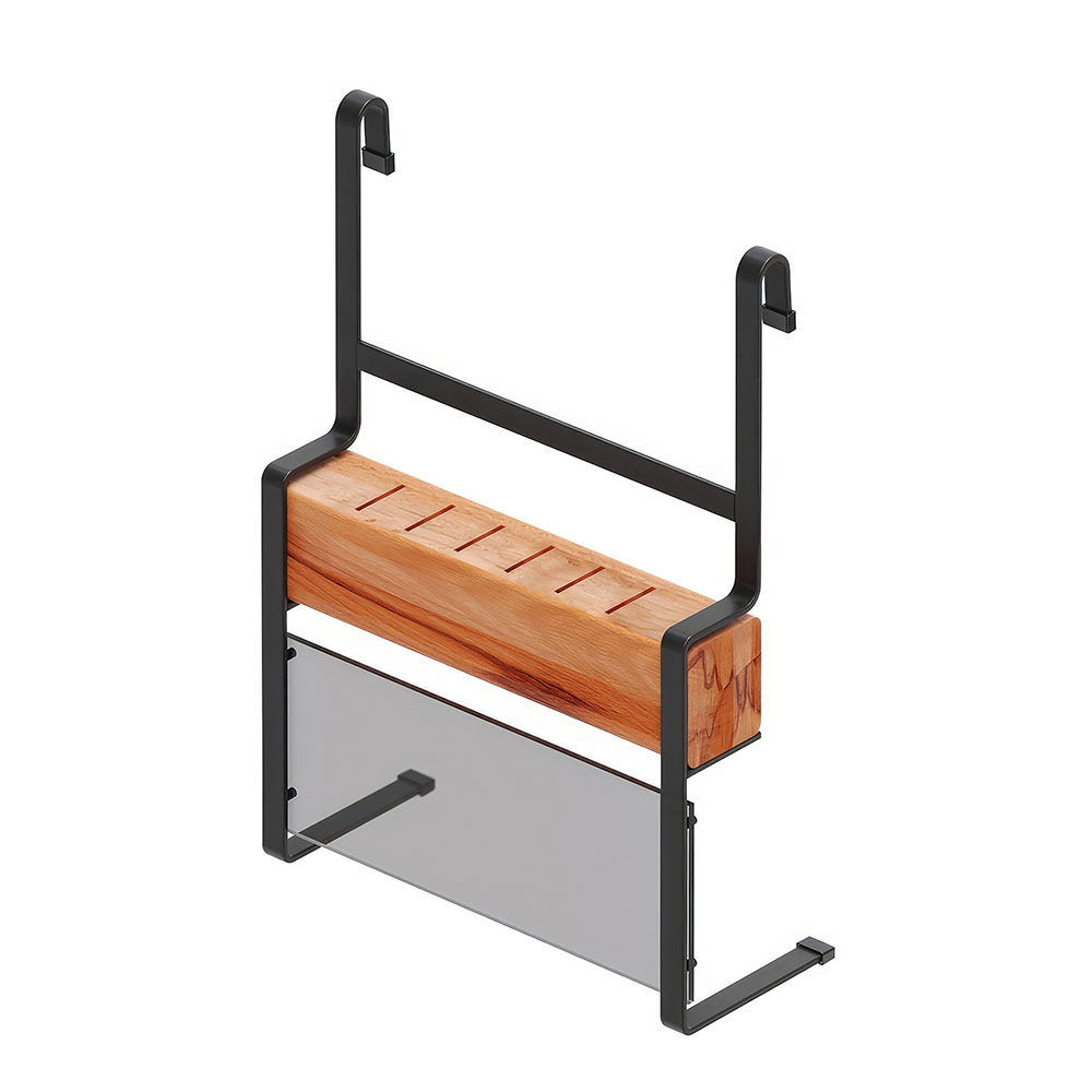Starax S-4101-A Ahşap Bıçaklık Antrasit