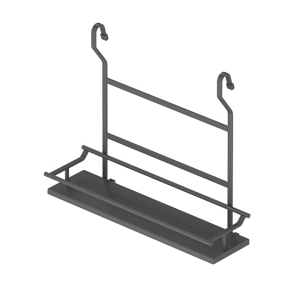 Starax S-4123-A Ahşap Tek Küçük Raflı Baharatlık Antrasit