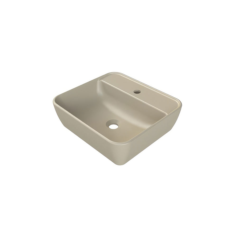 Cerastyle 076708-U97 One Batarya Delikli Lavabo, Mat Cappuchino, 55x45 cm.