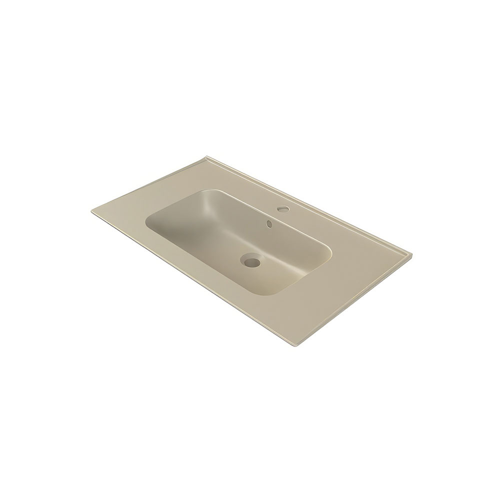 Cerastyle 042208-U97 Blue Etajerli Lavabo, Mat Cappuchino, 70x47 cm.