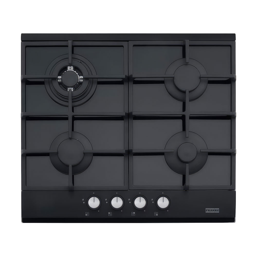 Franke FHNG 604 4G TC BK C Smart Linear Black Glass 4 Gözlü Gazlı Cam Ocak