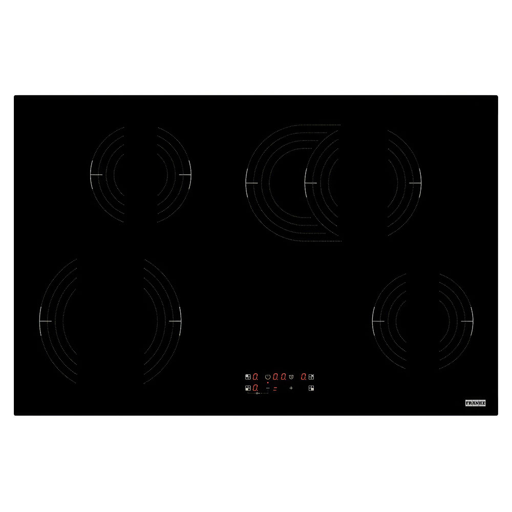 Franke FRSM 774 C TOD BK Black Glass 4 Gözlü Elektrikli Cam Seramik Ocak