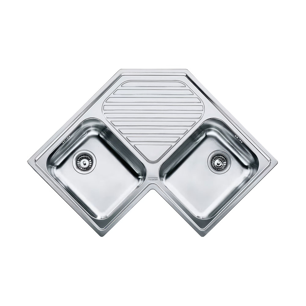 Franke Progresso PNX 621-83 Inox Tezgah Üstü Evye 830x830mm Köşe Eviye