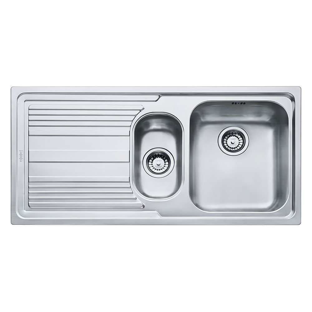 Franke LOGICA LINE LLL 651-100 Inox Tezgah Üstü 1000x500mm 1,5 Gözlü Sol Damlalıklı