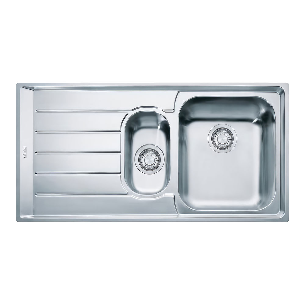 Franke Neptune NEX 651-100 Inox Tezgah Üstü 1000x510mm 1,5 Gözlü Sol Damlalıklı