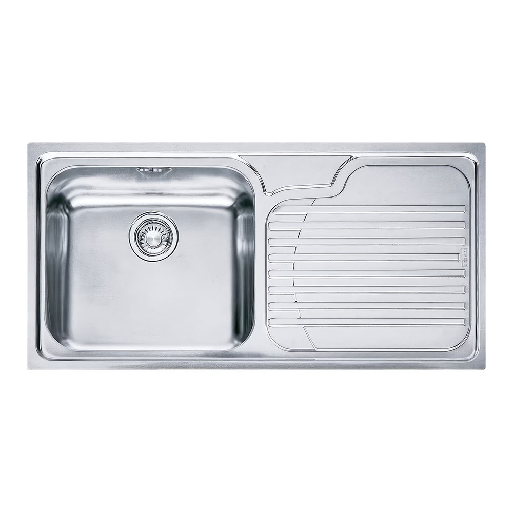 Franke Galassia GAX 611-100 Inox Tezgah Üstü 1000x500mm Tek Gözlü Sağ Damlalıklı Eviye