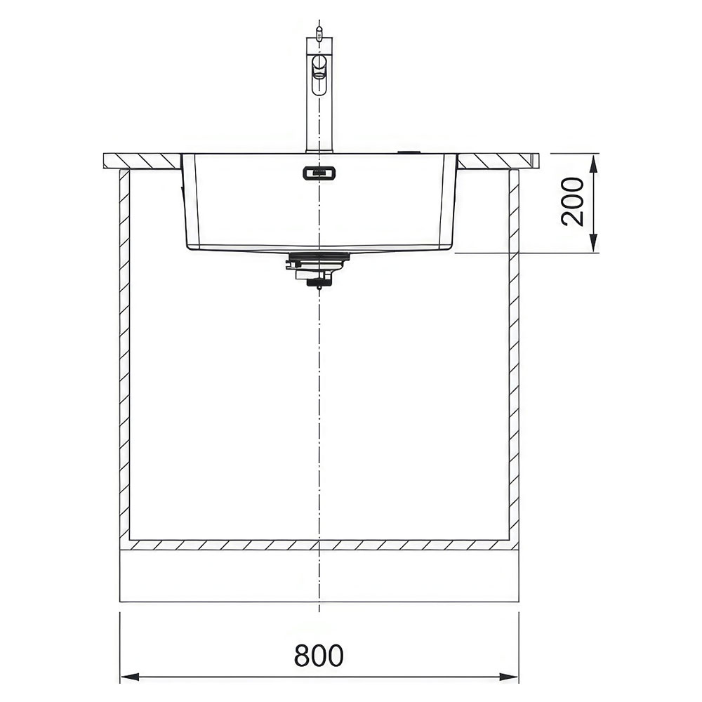 Franke Mythos MYX 210-55 Inox Tezgah Üstü ve Tezgaha sıfır Tek