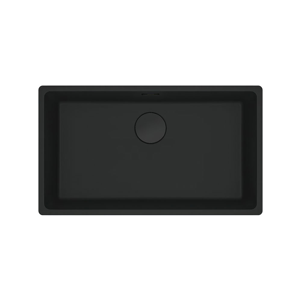 Franke Maris MRG 110-72 Matt Black Tezgah Altı 753x433mm Granit Eviye
