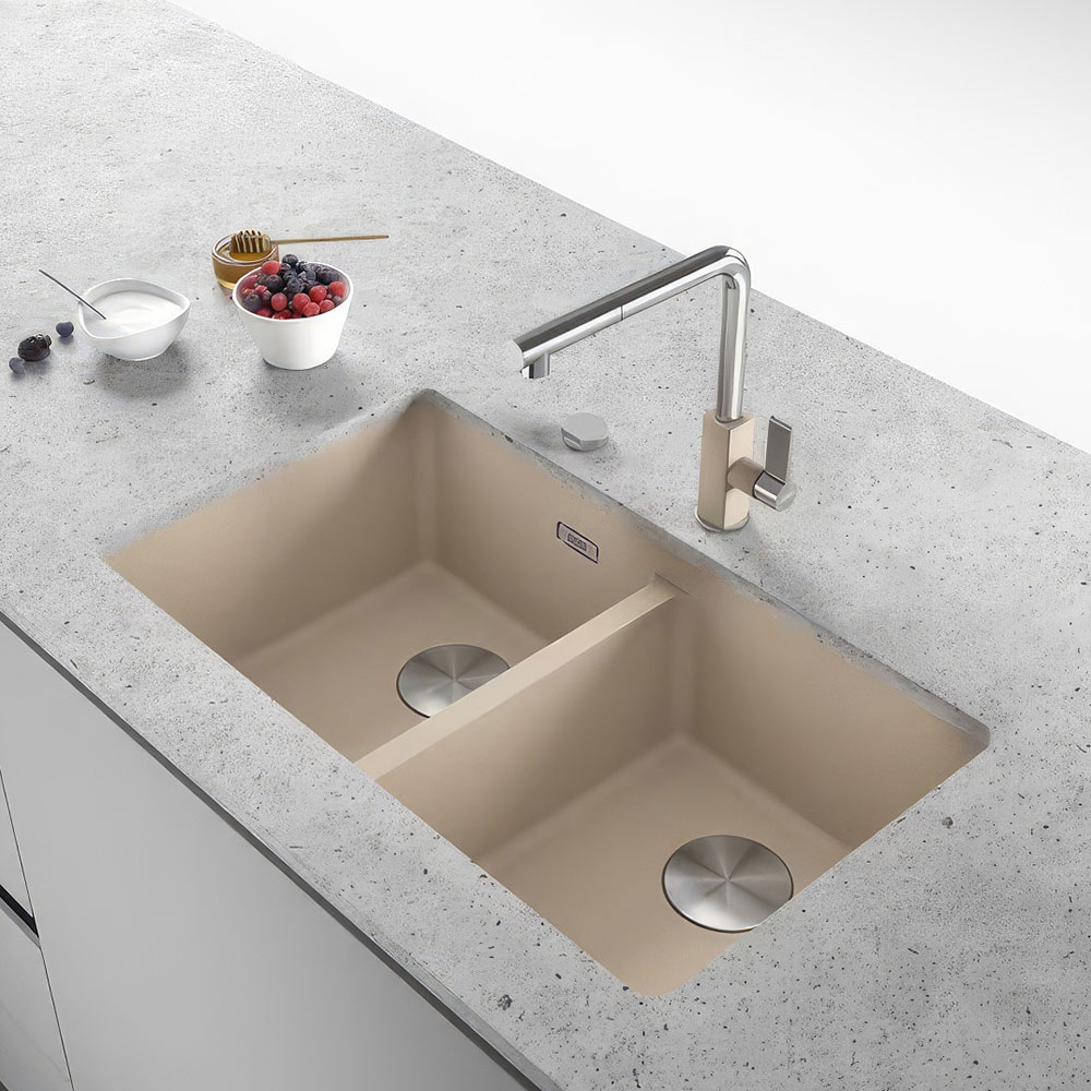 Franke Maris MRG 120-35-35 Avena Tezgah Altı 2 Gözlü Granit Eviye