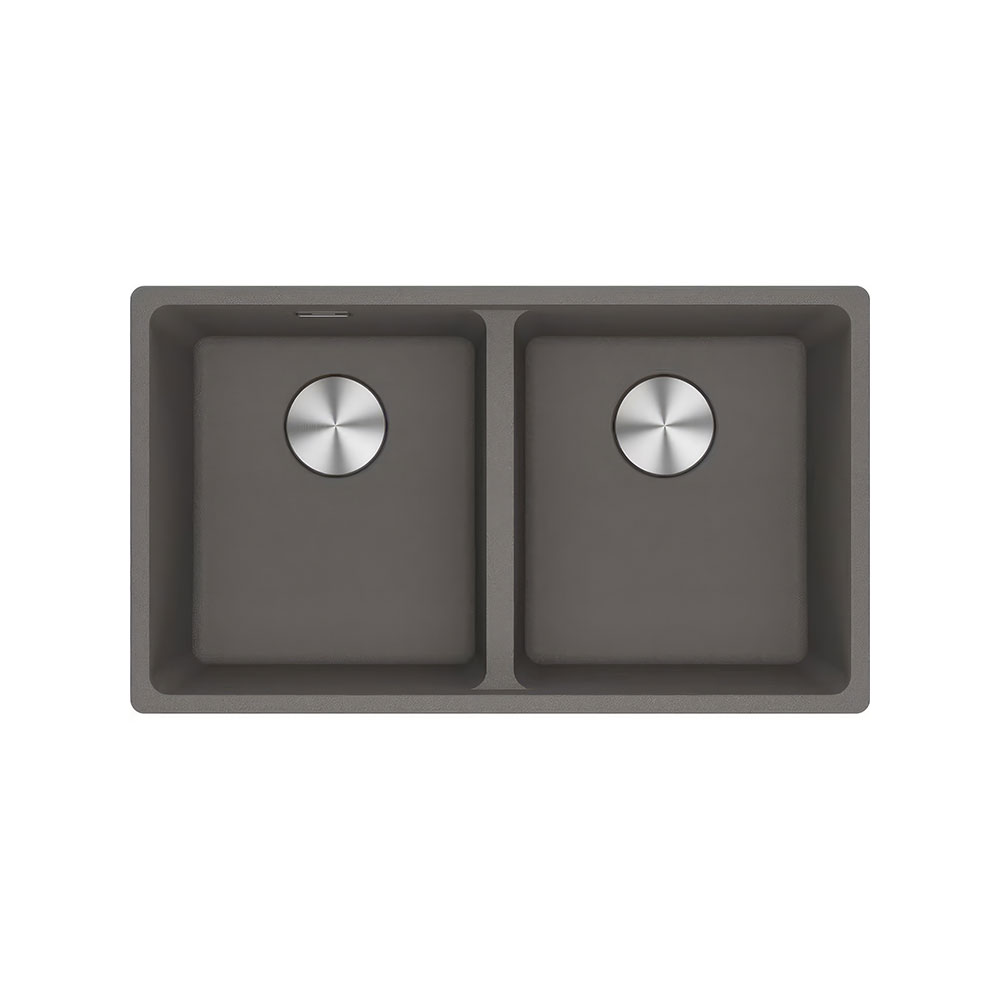 Franke Maris MRG 120-35-35 Stone Grey Tezgah Altı 753x433mm 2 Gözlü Granit Eviye