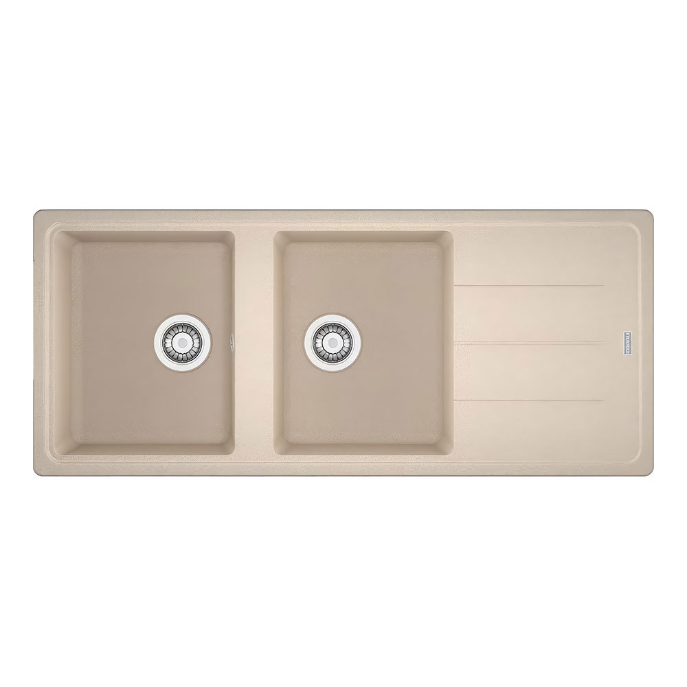 Franke Basis BFG 621-116 Avena Tezgah Üstü 1160x500mm 2 Gözlü Damlalıklı Eviye