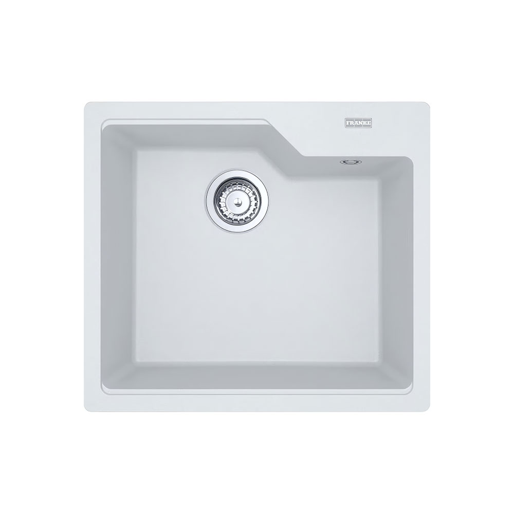 Franke Urban UBG 610-50 Bianco Tezgah Üstü 560x500mm Tek Gözlü Granit Eviye