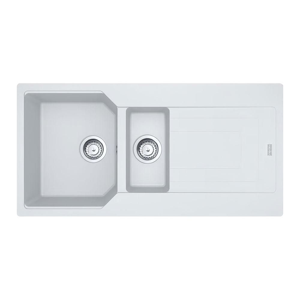 Franke Urban UBG 651-100 Bianco Tezgah Üstü 1000x500mm 1,5 Gözlü Damlalıklı Eviye