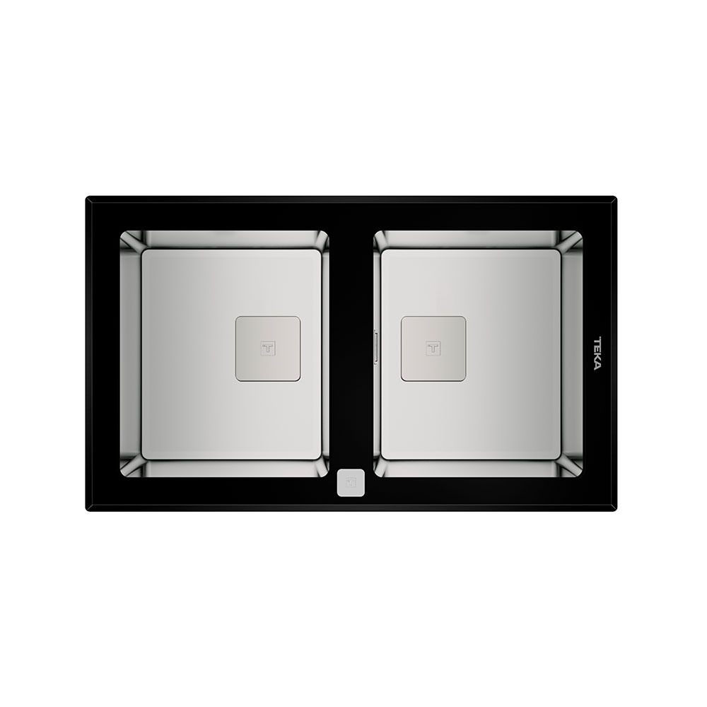 Teka Maestro Diamond RS15 2B 86 Çift Hazneli Tezgahüstü Cam Eviye