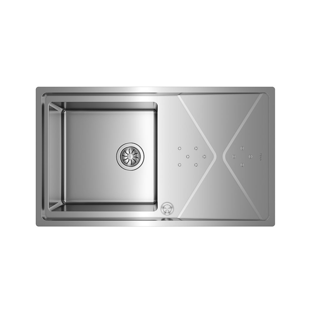 Teka Maestro Brooklyn 50 M-XP 1B 1D Tek Hazneli ve Damlalıklı Tezgahüstü Paslanmaz Çelik Eviye