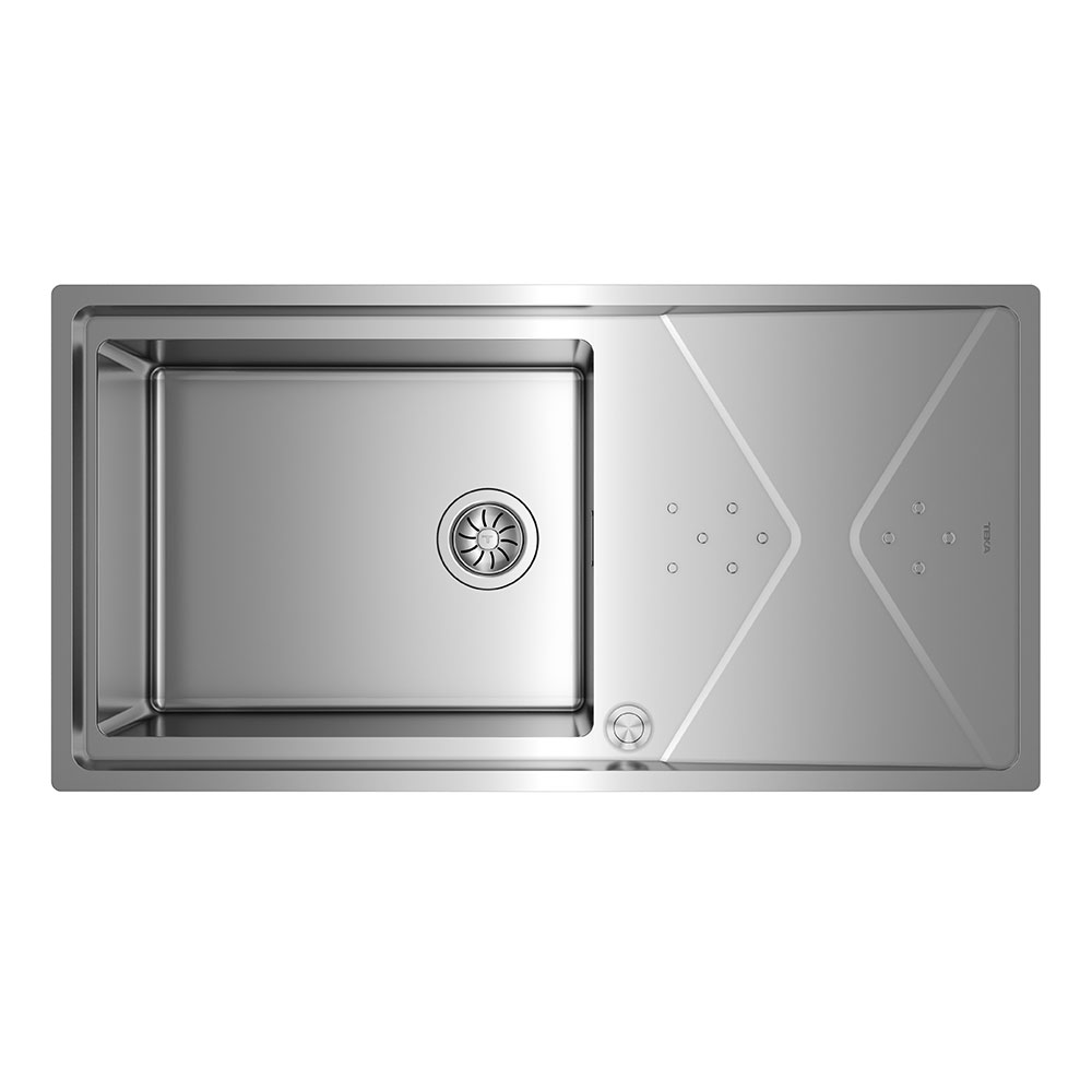 Teka Maestro Brooklyn 60 M-XP 1B 1D Plus Tek Hazneli ve Damlalıklı Tezgahüstü Paslanmaz Çelik Eviye