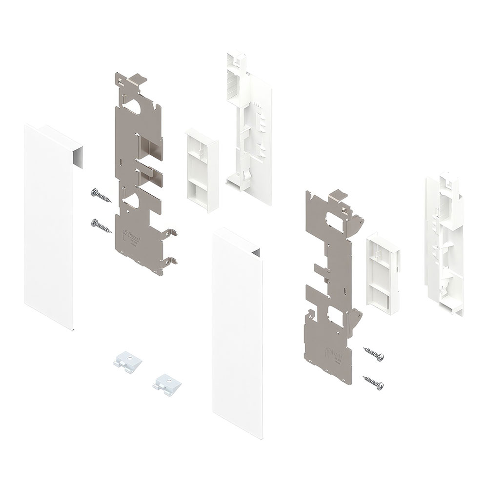 Blum ZI7.2CS0.SW Legrabox Pure C Önü Camlı İç Çekmece Ön Bağlantı Seti İpek Beyaz