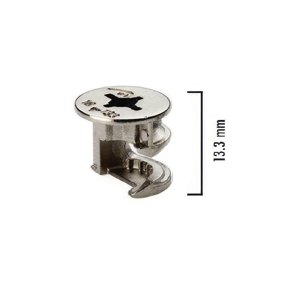 Ayder A0523-1 Minifix Gövde 13,3x15mm Nikel