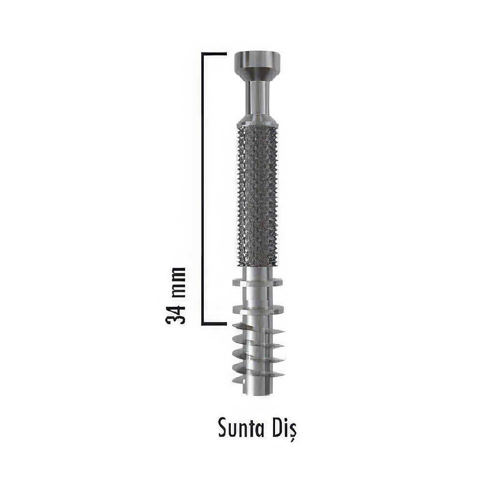 Ayder A0508 Minifix Mili Sunta Diş 6,2x11x34mm Çinko