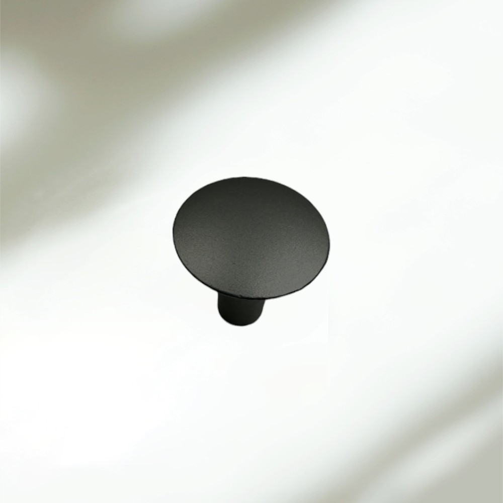 Ergin Düz Düğme Kulp Siyah