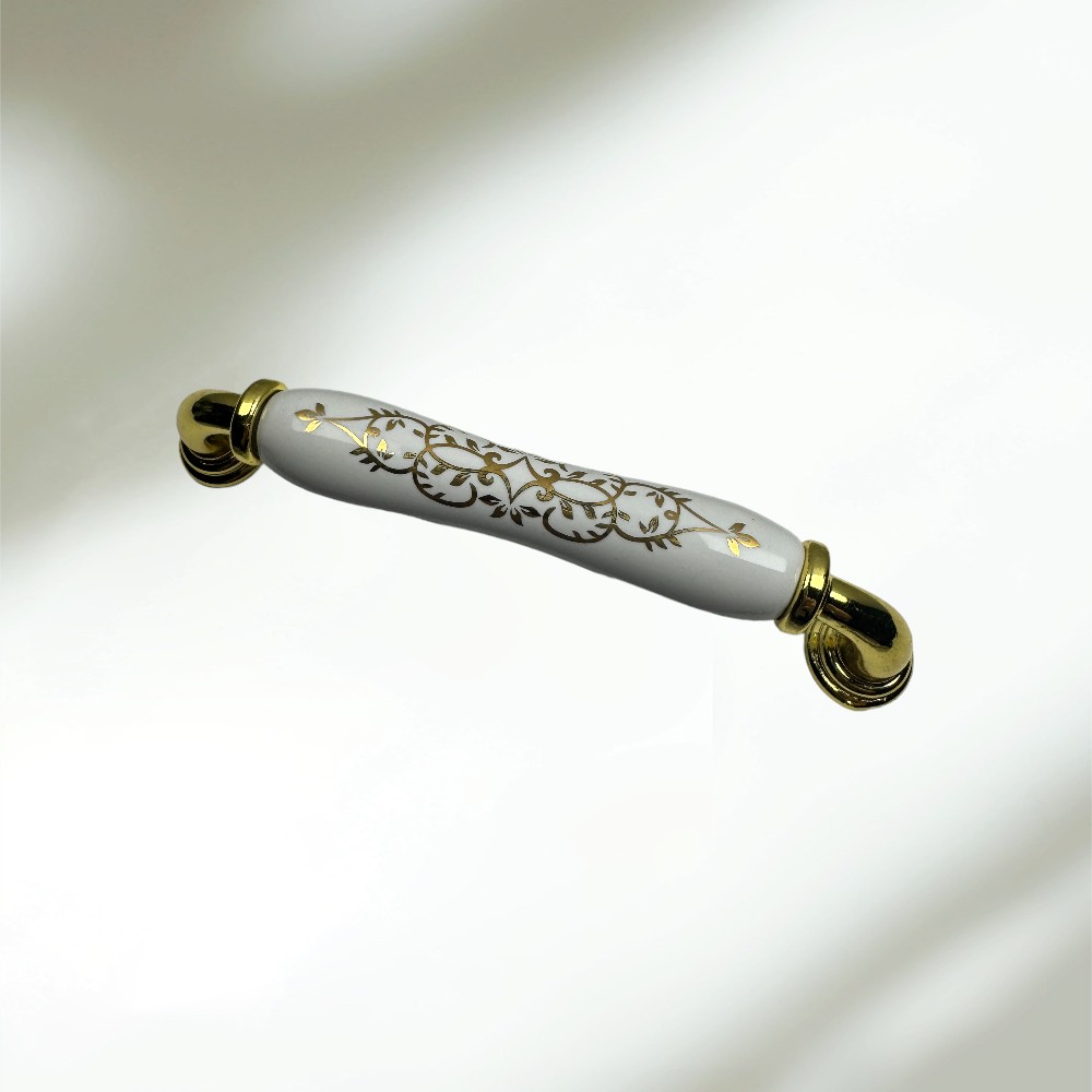 Umut Model 252 Desen 243 Porselen Çekme Kulplar 128 - 160 mm. Altın