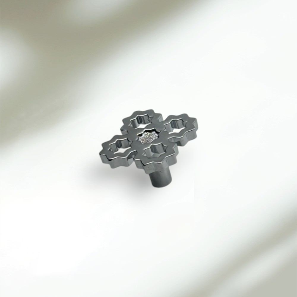 Umut Model 58 Düğme Kulp 31x31mm. Krom