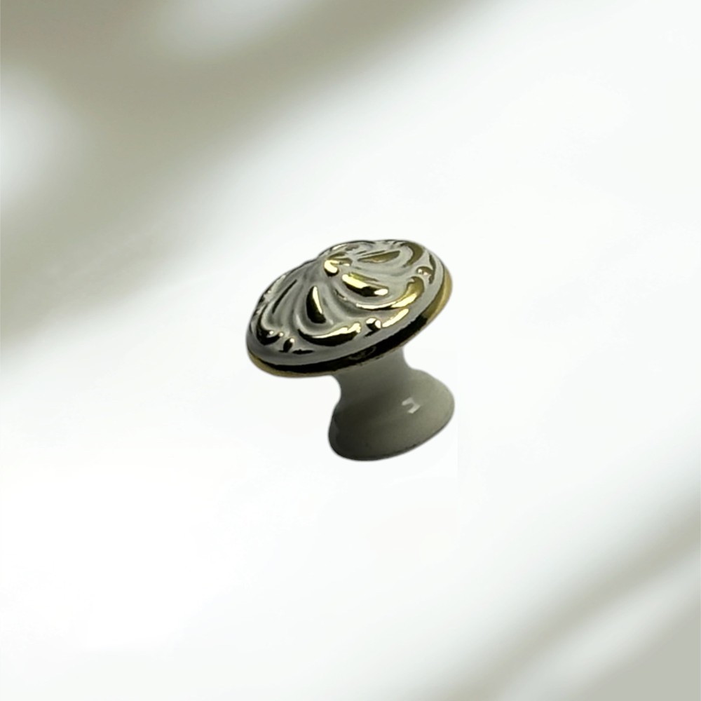 Umut Model 69 Düğme Kulp 32 mm. Krem-Altın