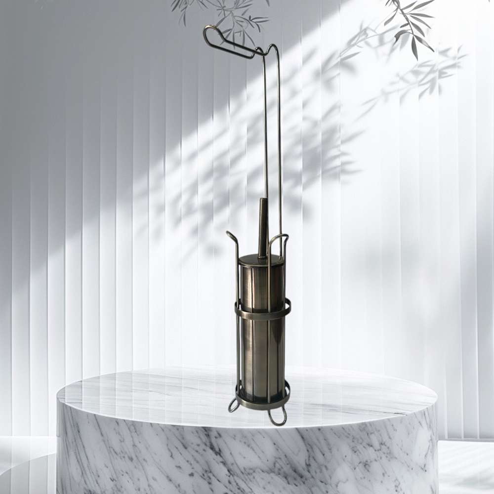 Mabello IS370-A Ayaklı Klozet Fırçası ve Kağıtlık, Antik