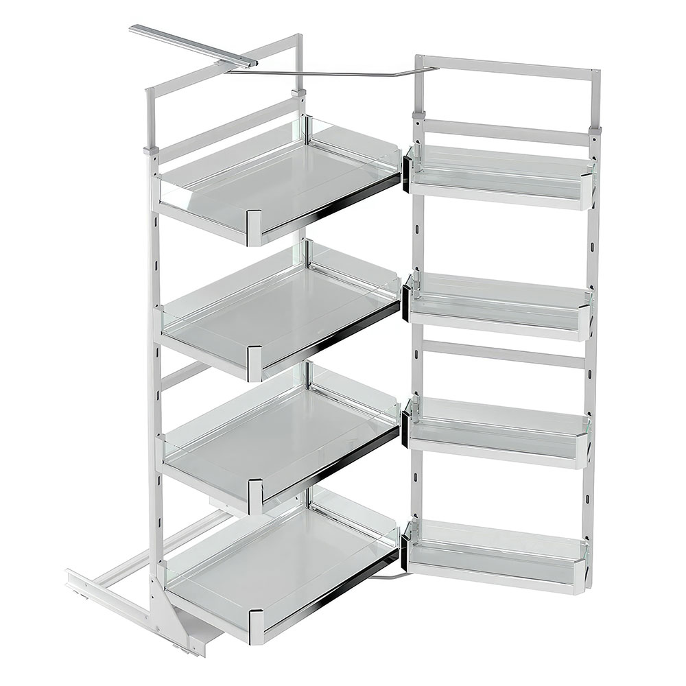 Starax S-1224-P-C Premium İkiz Kiler Krom 5 Sepetli 60 cm.