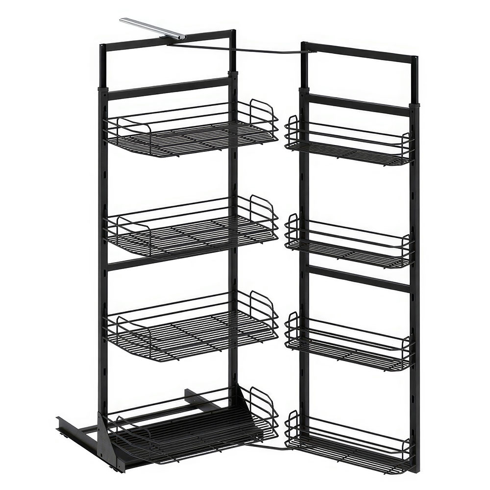 Starax S-1222-A İkiz Kiler 4 Sepetli Antrasit 60 cm.