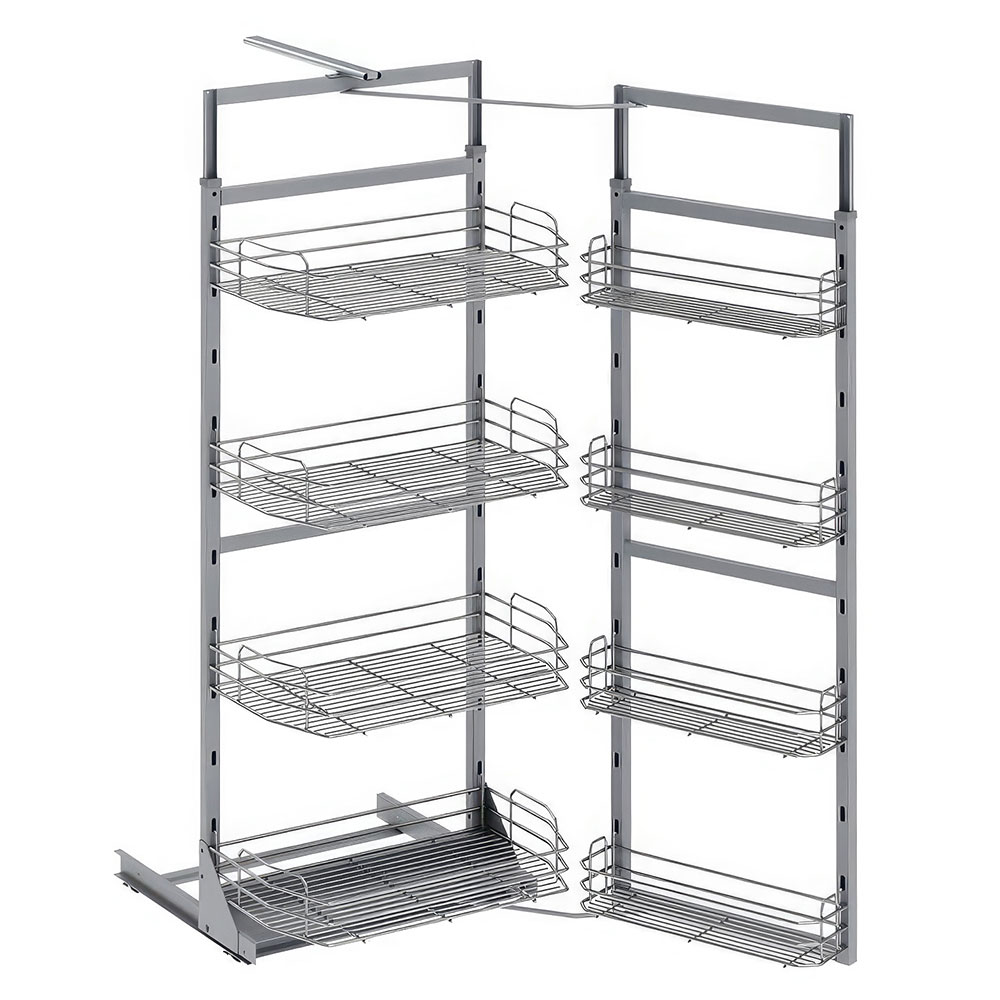 Starax S-1227-C İkiz Kiler 6 Sepetli Krom 45 cm.