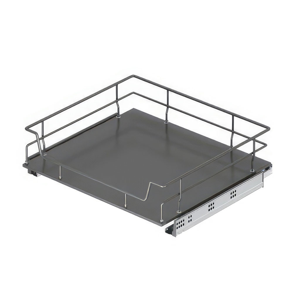 Starax S-2618-A Ahşap Tabanlı Bağımsız Çift Açılım Gizli Raylı Çekmece Antrasit 80 cm.