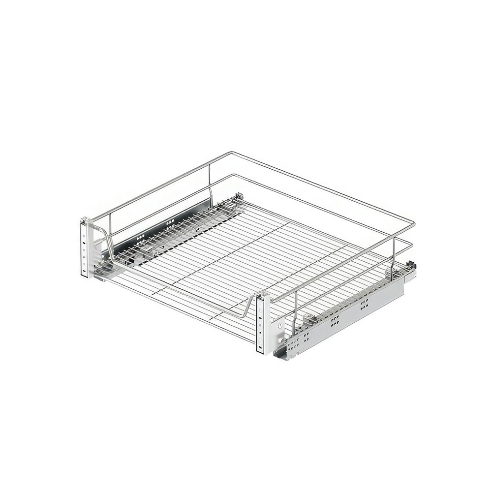 Starax S-2344-C Kapağa Monte Çift Açılım Gizli Raylı Çekmece Krom 50 cm.