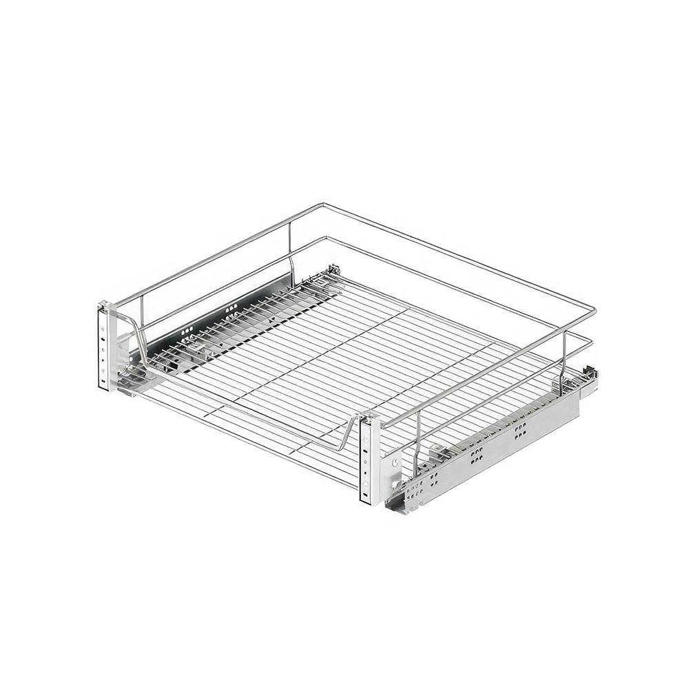 Starax S-2345-C Kapağa Monte Çift Açılım Gizli Raylı Çekmece Krom 55 cm.