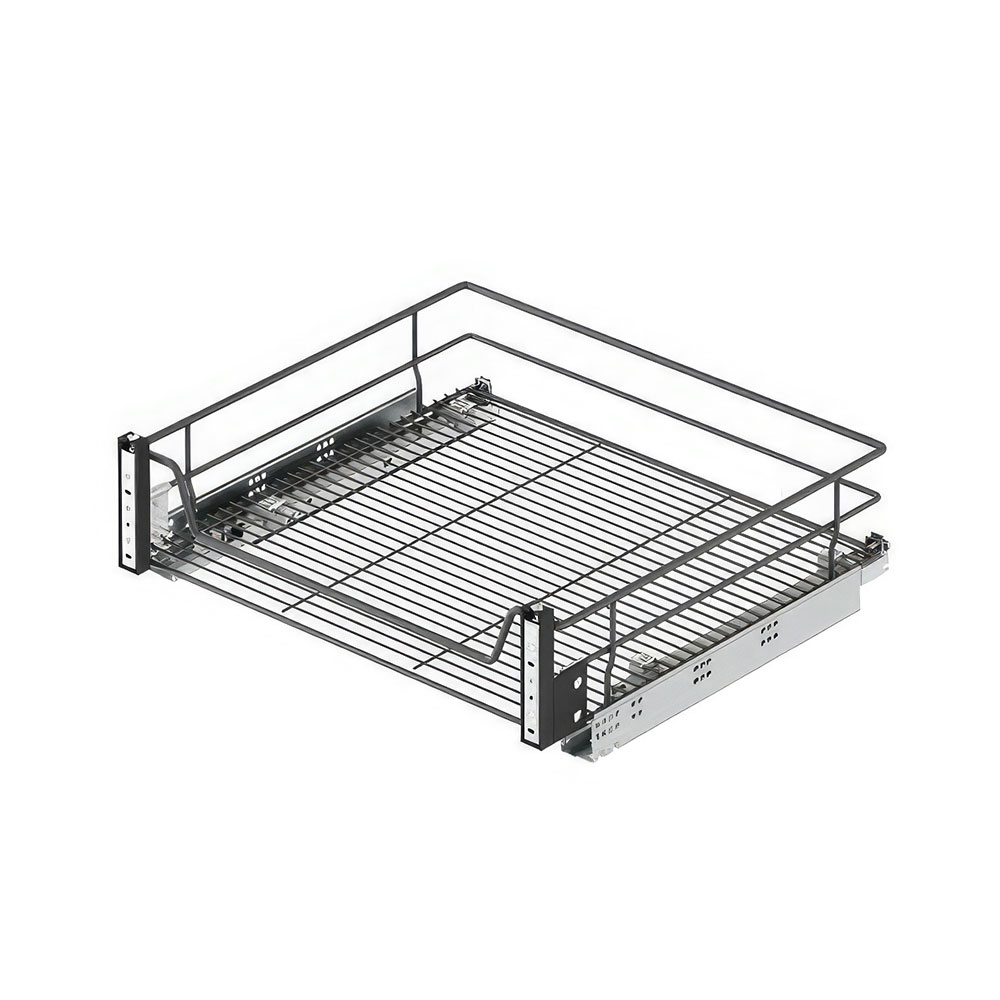 Starax S-2346-A Kapağa Monte Çift Açılım Gizli Raylı Çekmece Antrasit 60 cm.