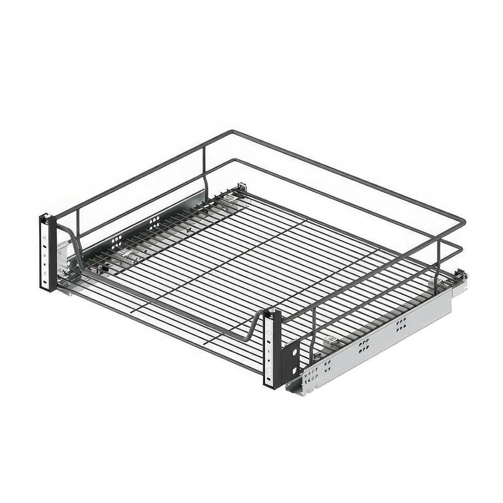 Starax S-2348-A Kapağa Monte Çift Açılım Gizli Raylı Çekmece Antrasit 80 cm.