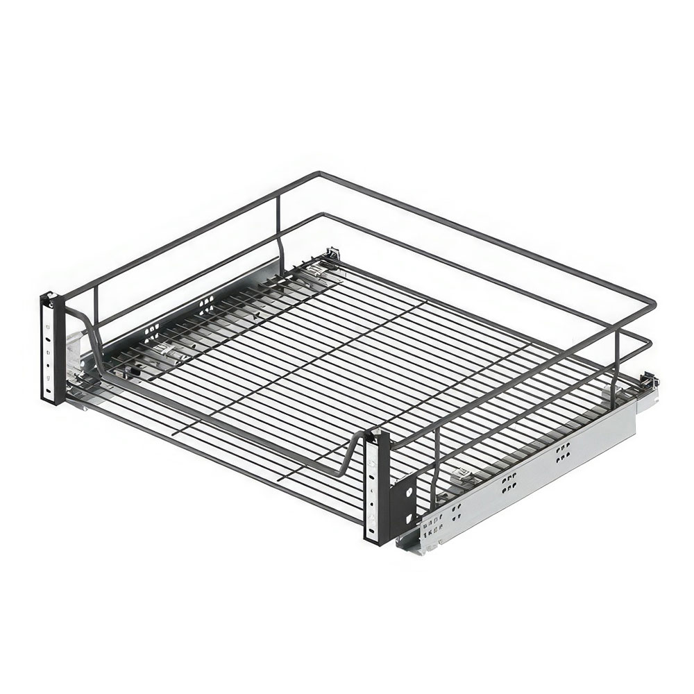 Starax S-2349-A Kapağa Monte Çift Açılım Gizli Raylı Çekmece Antrasit 90 cm.