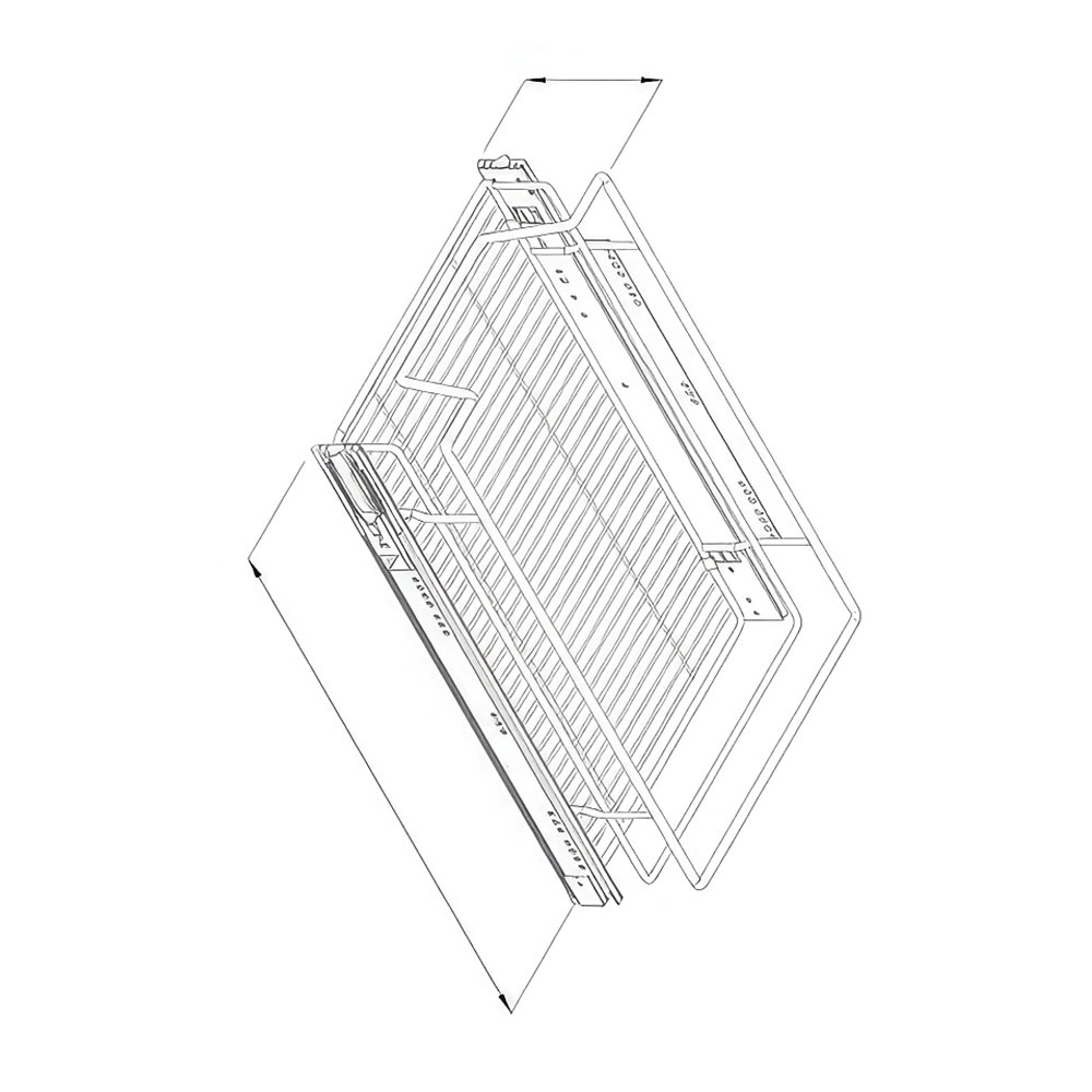 Starax S-2022-A Bağımsız Teleskopik Raylı Çekmece Antrasit 80 cm.