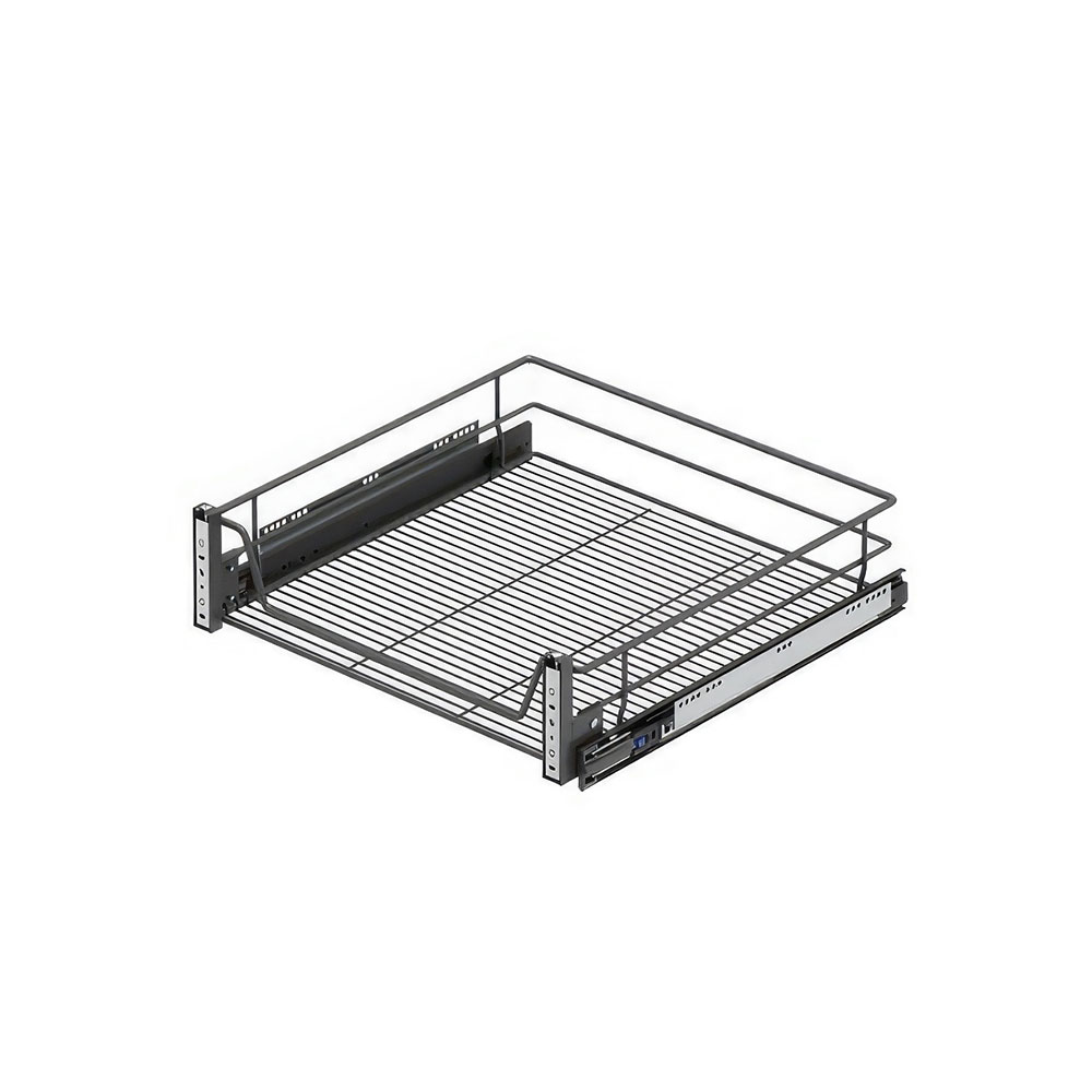Starax S-2059-A Kapağa Monte Teleskopik Raylı Çekmece Antrasit 45 cm.