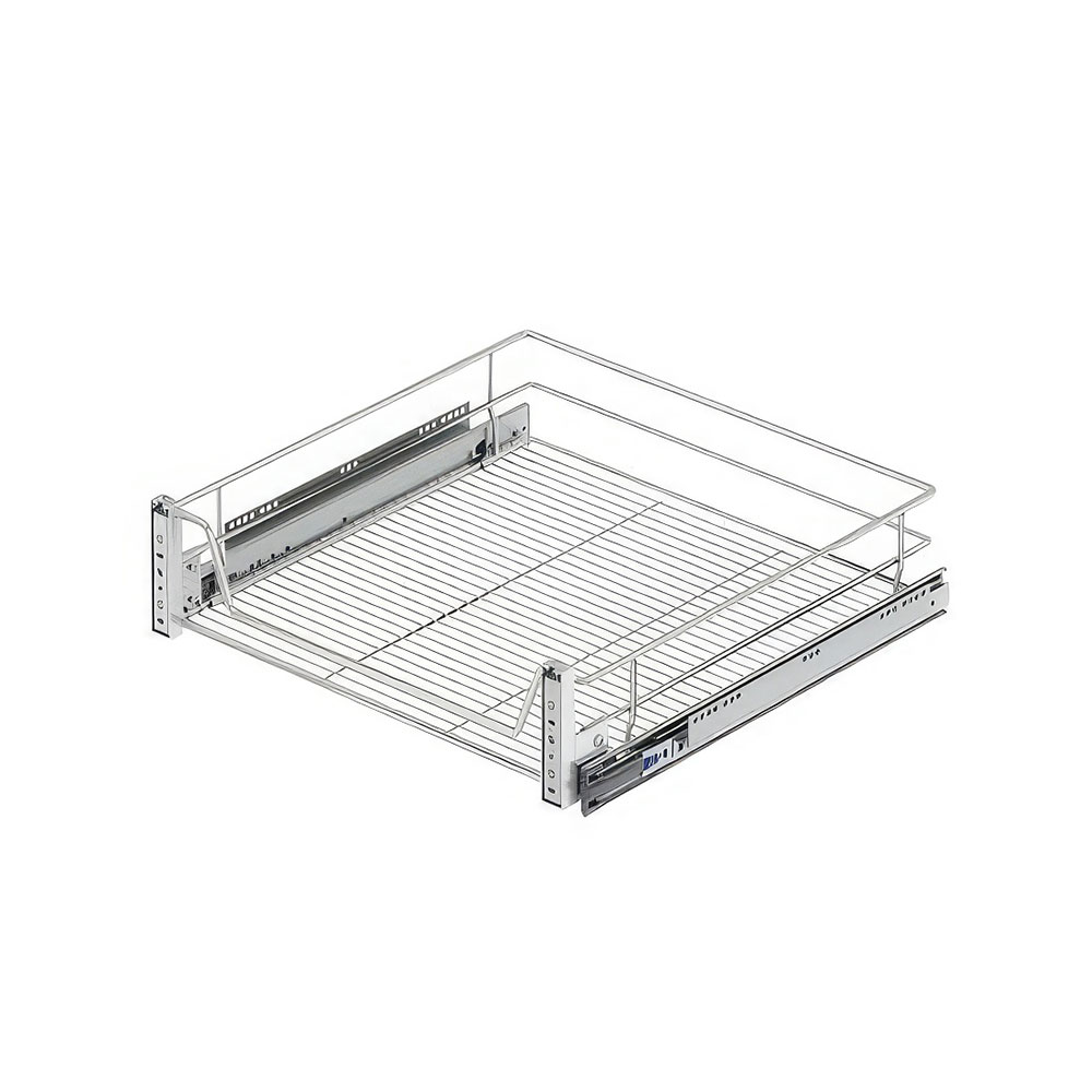 Starax S-2061-C Kapağa Monte Teleskopik Raylı Çekmece Krom 55 cm.