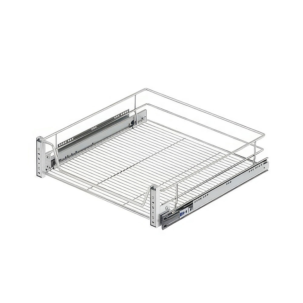 Starax S-2062-C Kapağa Monte Teleskopik Raylı Çekmece Krom 60 cm.